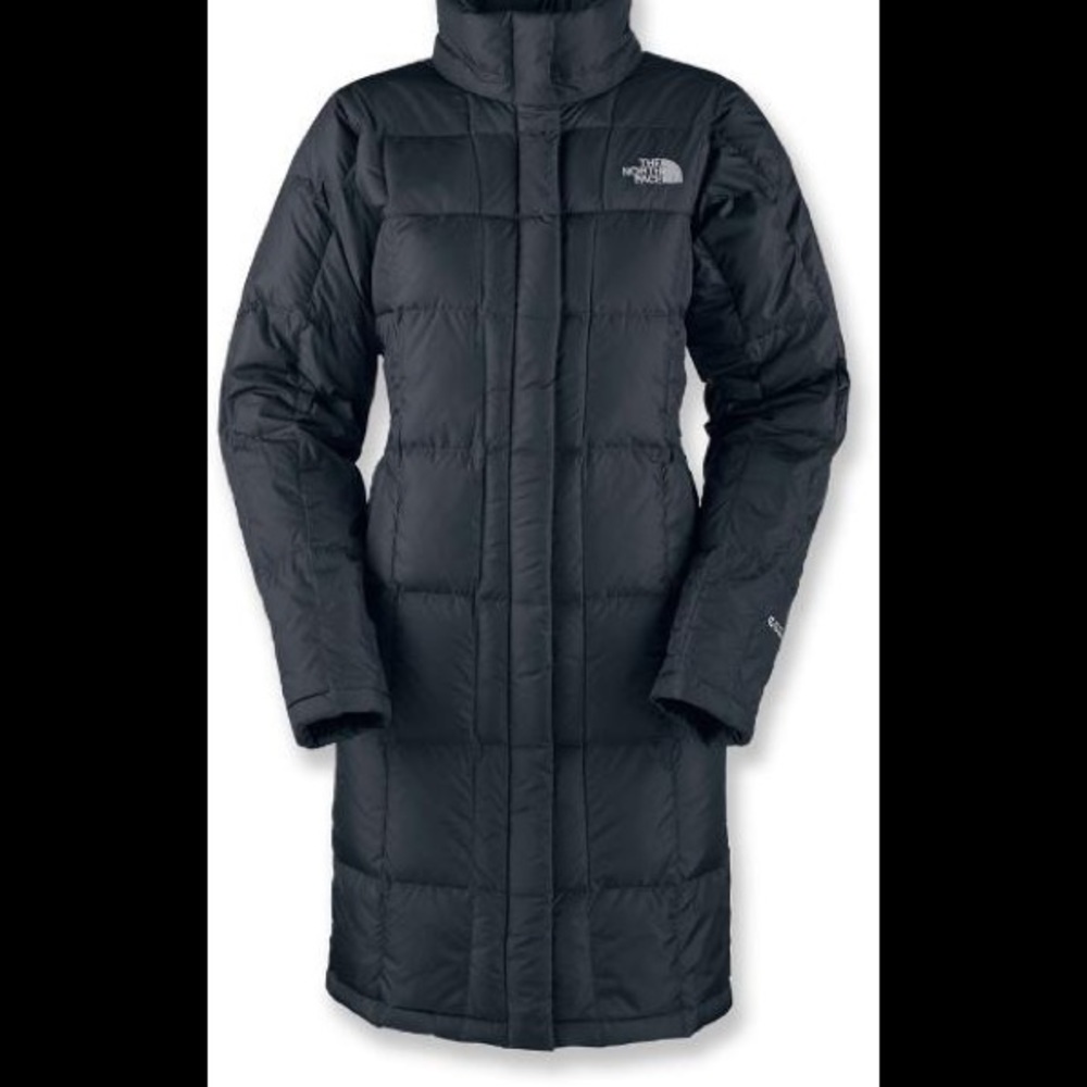 North face full length down puffer coat